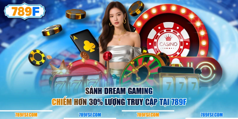 Sảnh Dream Gaming chiếm hơn 30% lượng truy cập tại 789F